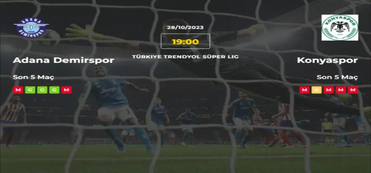 Adana Demirspor Konyaspor İddaa Maç Tahmini 28 Ekim 2023