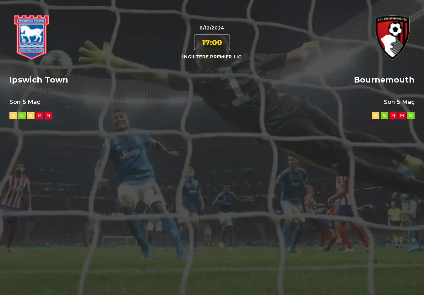 Ipswich Town Bournemouth İddaa Maç Tahmini 08 Aralık 2024