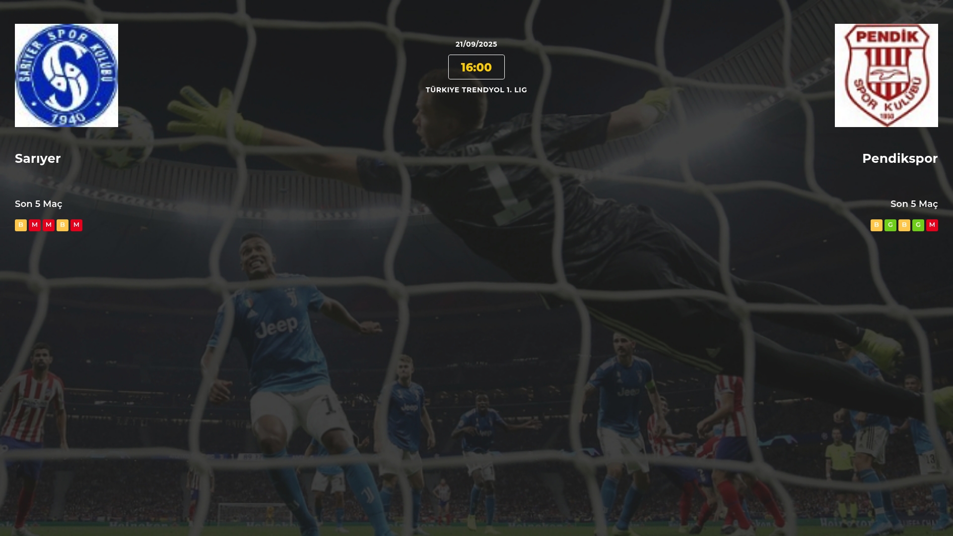 Sarıyer Pendikspor İddaa Maç Tahmini 21 Eylül 2025