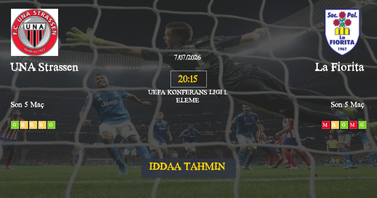 UNA Strassen La Fiorita İddaa Maç Tahmini 07 Temmuz 2026