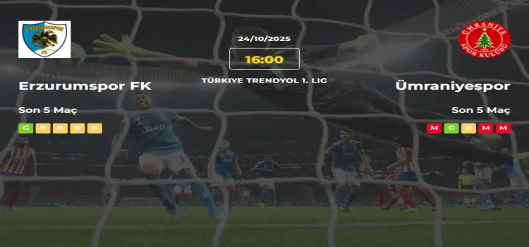Erzurumspor Ümraniyespor İddaa Maç Tahmini 24 Ekim 2025